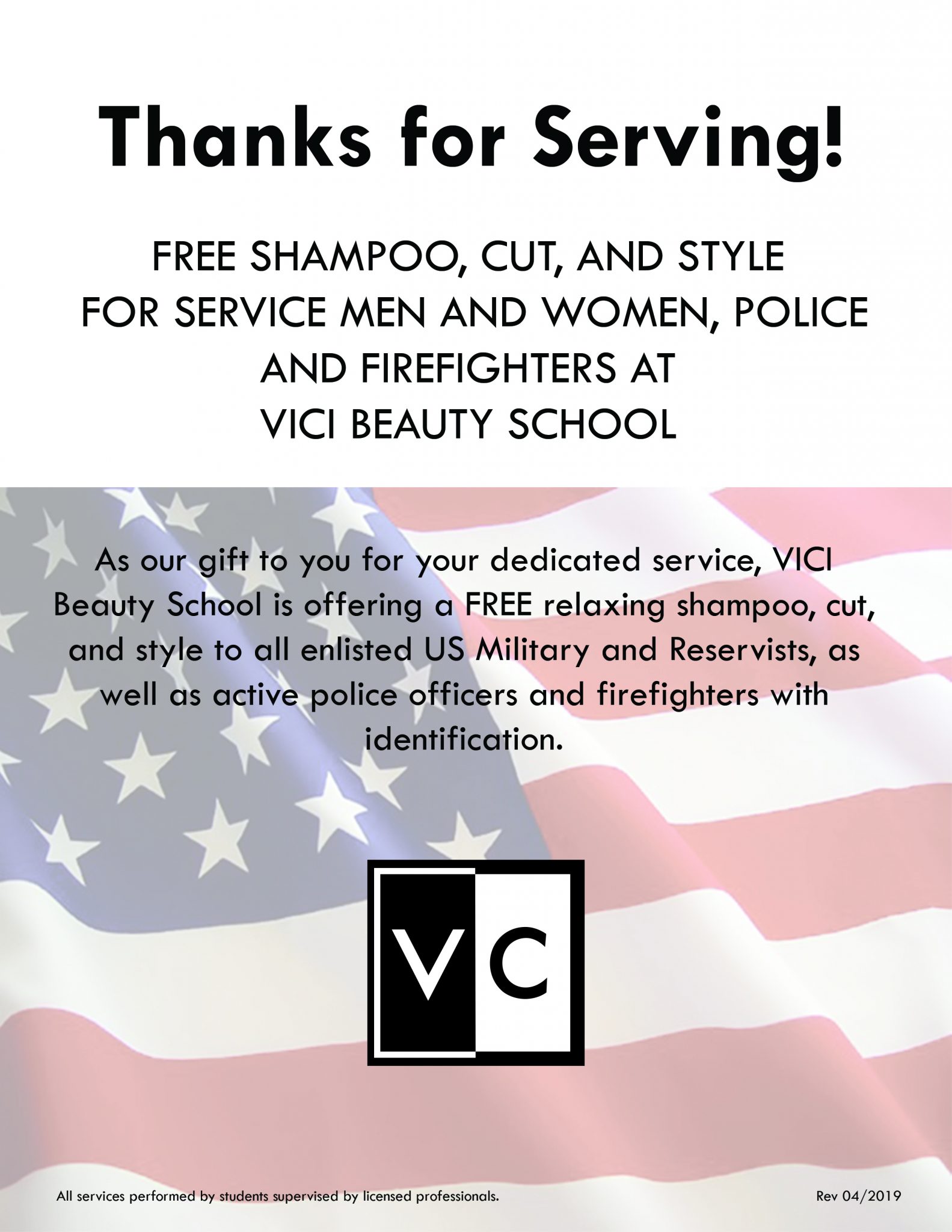 thanks for serving