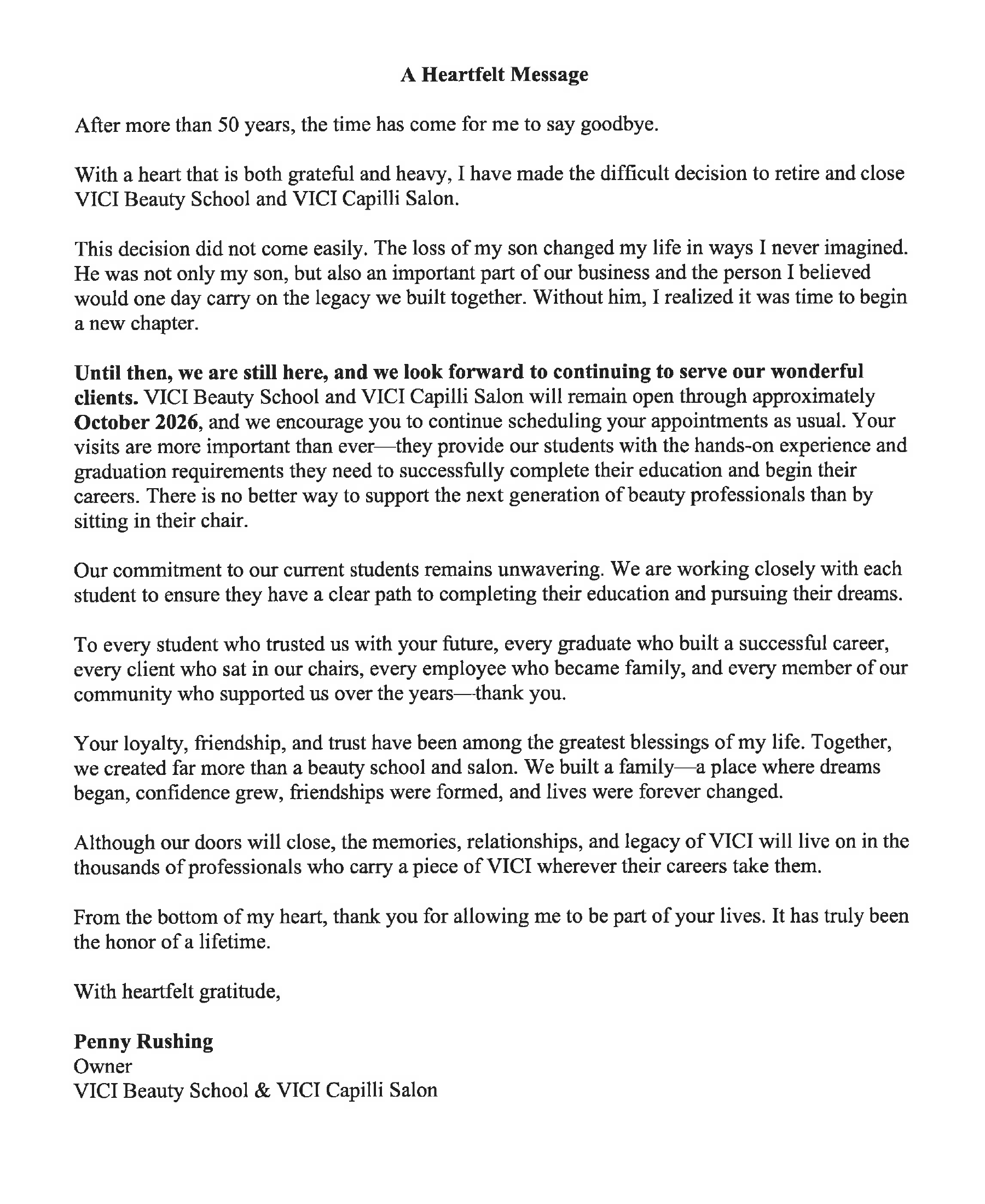 Vici Message